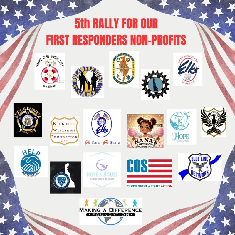 Checkout ALL the Non-Profits that will be at the 5th Rally For Our First Responders!